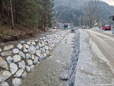 Sanacijska obnova vodotokov in hudournikov po poplavah na Krivčevem (8)